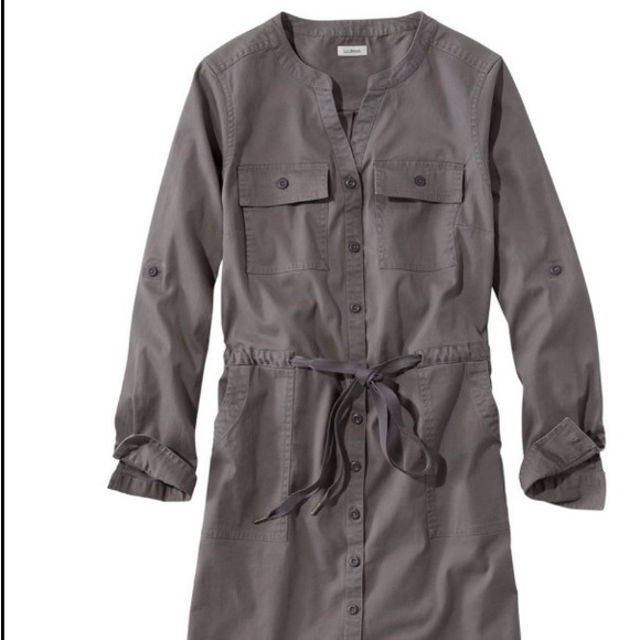 L L Bean cotton / Tencel shirt dress, size S - Picture 1 of 5